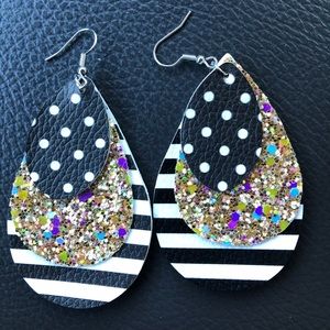 Leather earrings ✨ 3 for $14